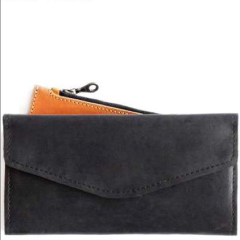 ABLE Black Leather Wallet